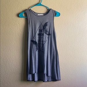 The moon shines for you tank top
